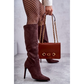WS1 Bottes marron en daim classiques sur une Ameya marron brun 6