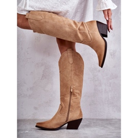 WS1 Santiags Daim Beige Casey 3