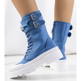 Baskets bleues avec chaîne Taus 2
