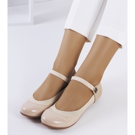Ballerines beiges à élastique Hari 1