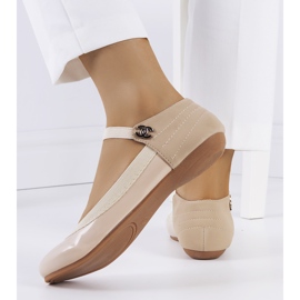 Ballerines beiges à élastique Hari 2