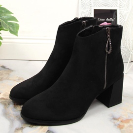 S.Barski Bottes pour femmes sur un bloc de daim noir par S. Bararski le noir 2
