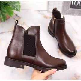 Marron Bottines Jodhpur femme marron Potocki WOL95B brun 1 Marron Bottines Jodhpur femme marron Potocki WOL95B brun 1