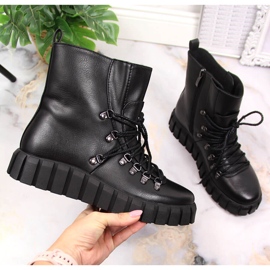 Bottines plateforme chaudes femme Noir Potocki WOL108A le noir 1