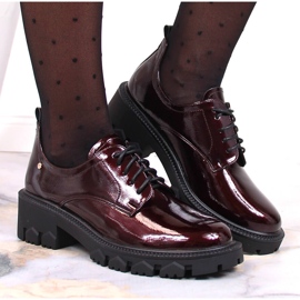 Mocassins laqués bordeaux femme Potocki rouge multicolore 6