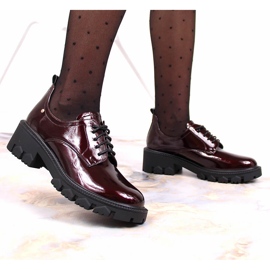 Mocassins laqués bordeaux femme Potocki rouge multicolore 7