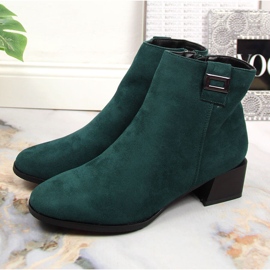M. DASZYŃSKI Bottes chaudes en daim vert pour femmes Daszyński SAN3B 2