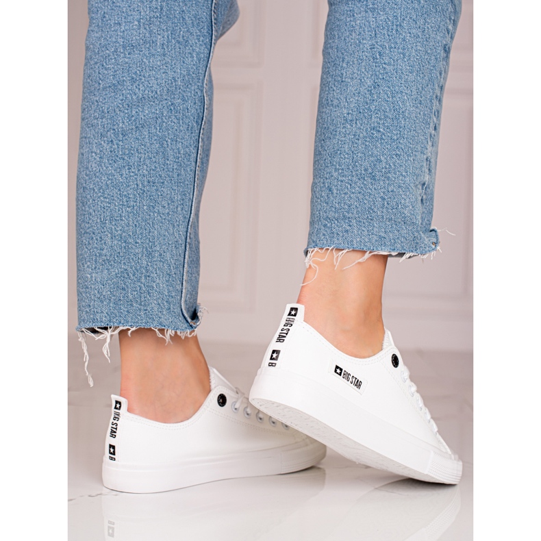 Baskets femme Big Star KK274010 blanche 1