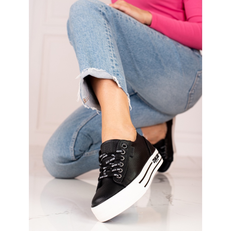 Baskets Big Star KK274015 pour femmes noir 1