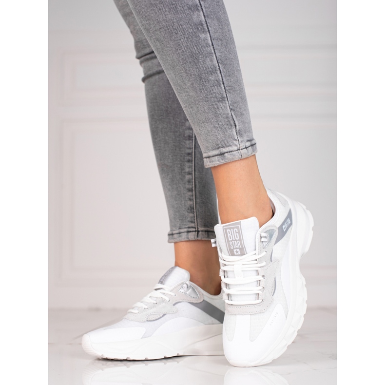 Baskets Big Star pour femme KK274057 blanc 2