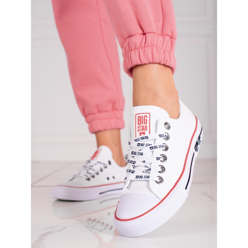 Baskets femme Big Star KK274101 blanc 1