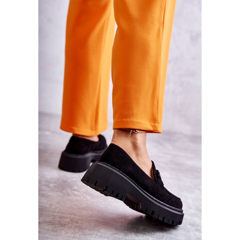 FB2 Richelieus pour femmes en daim avec décoration Leeza noire le noir 2