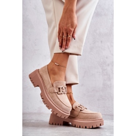 FB2 Richelieus femme avec ornement Beige Leeza 2