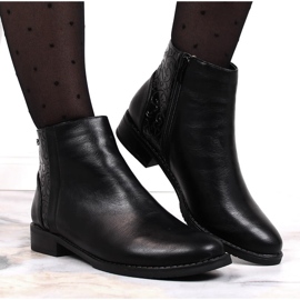M. DASZYŃSKI Bottes isolées noires Daszyński SAN4A noires pour femmes le noir 7