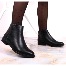 M. DASZYŃSKI Bottes isolées noires Daszyński SAN4A noires pour femmes le noir 6