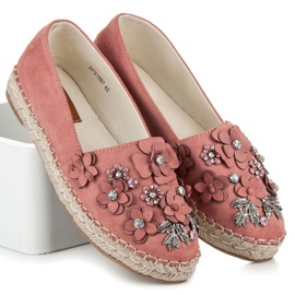 Marquiz Chaussures basses à enfiler avec décorations rose 1 Marquiz Chaussures basses à enfiler avec décorations rose 1