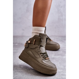 Chaussures de sport hautes et chaudes pour femmes Lexa Green kaki vert 1