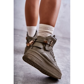 Chaussures de sport hautes et chaudes pour femmes Lexa Green kaki vert 2