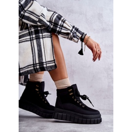 FG2 Bottes confortables sur la plate-forme noire Sanchio le noir 6