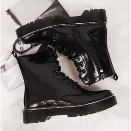 Bottines chaudes laquées Vinceza W JAN55A noir le noir 4