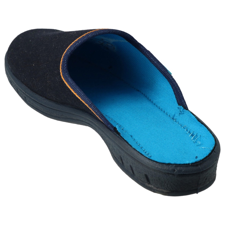 Befado chaussons enfants colorés avec broderie 707Y420 bleu marine 2