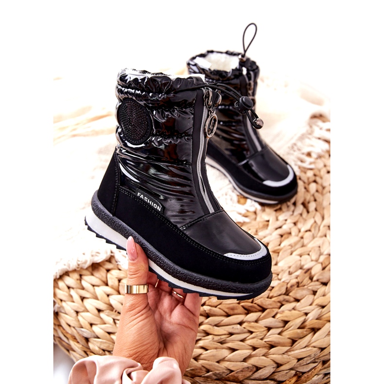 Bottes de neige pour enfants Miss Evento 21DZ23-4324 Noir 1