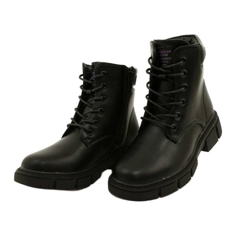 American Club Bottes chaudes American High Workers le noir 2 American Club Bottes chaudes American High Workers le noir 2