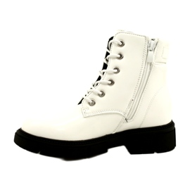 American Club American High Girls 'Workers Isulater Shoes White blanche 1
