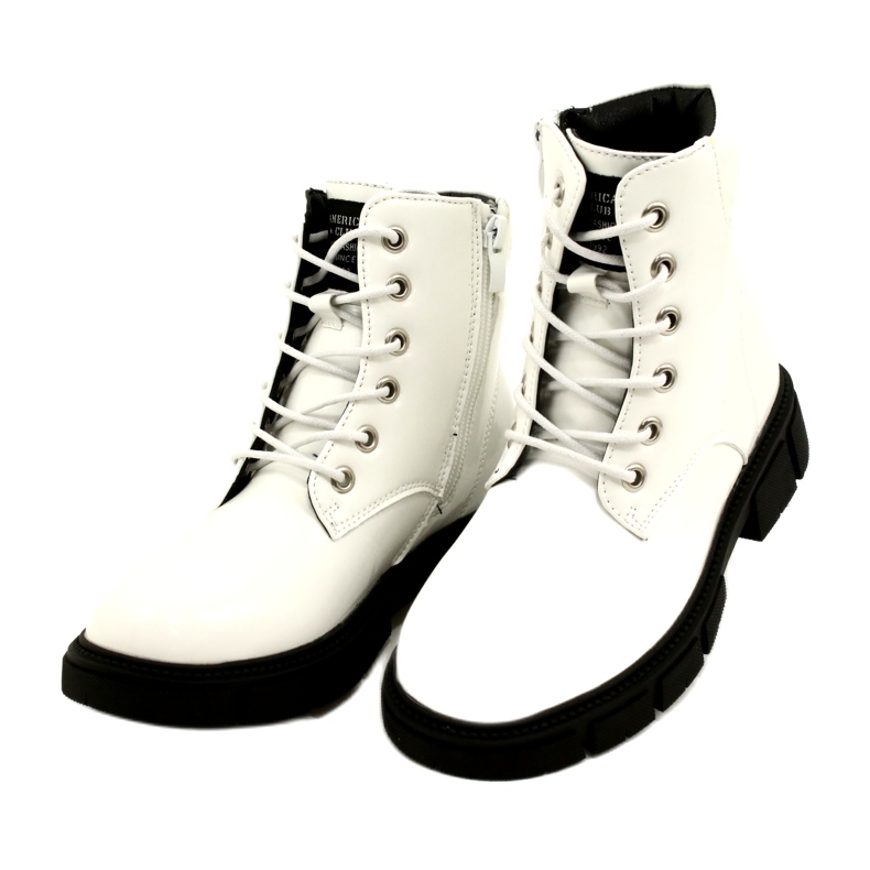 American Club American High Girls 'Workers Isulater Shoes White blanche 2 American Club American High Girls 'Workers Isulater Shoes White blanche 2