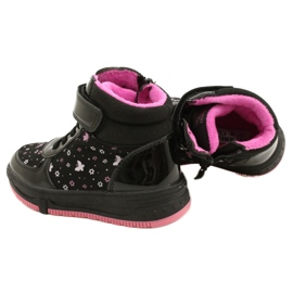 American Club American Boots Bottes chaudes XD66 Noir le noir rose 6