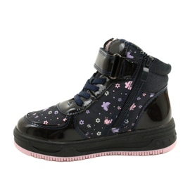 American Club American Boots Bottes chaudes XD66 Bleu marine rose 1