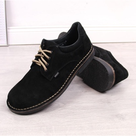 Chaussures en cuir, daim pour homme, noir Gregor 1108 le noir 4