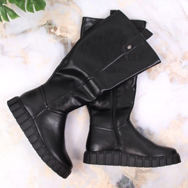 Bottes isolées plates femme Noir Potocki le noir 4