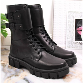 Ouvrières en cuir isolé Dolce Pietro noir le noir 5