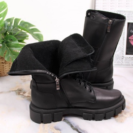 Ouvrières en cuir isolé Dolce Pietro noir le noir 7