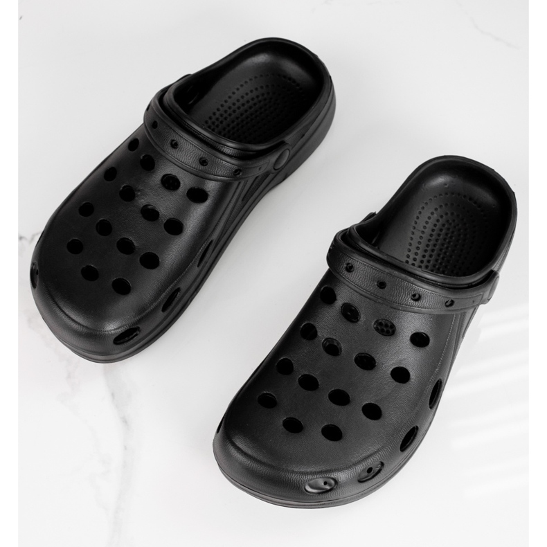 Chaussons légers Shelovet noirs pour hommes 1