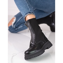 Sacs pour femmes Shelovet noirs avec une fermeture éclair le noir 2