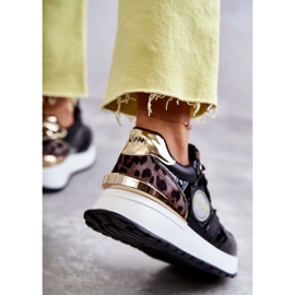 Chaussures de sport pour femmes à semelle compensée GOE KK2N4085 Noir brun le noir d'or 2 Chaussures de sport pour femmes à semelle compensée GOE KK2N4085 Noir brun le noir d'or 2