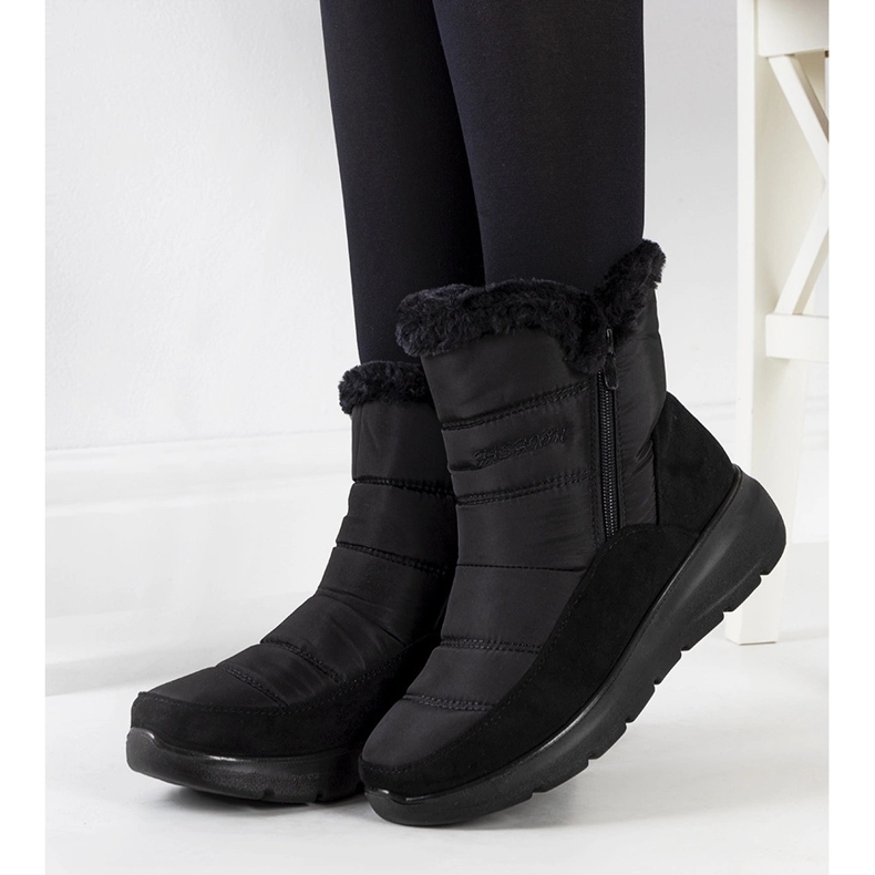 Bottes de neige matelassées Azmarin noires 1