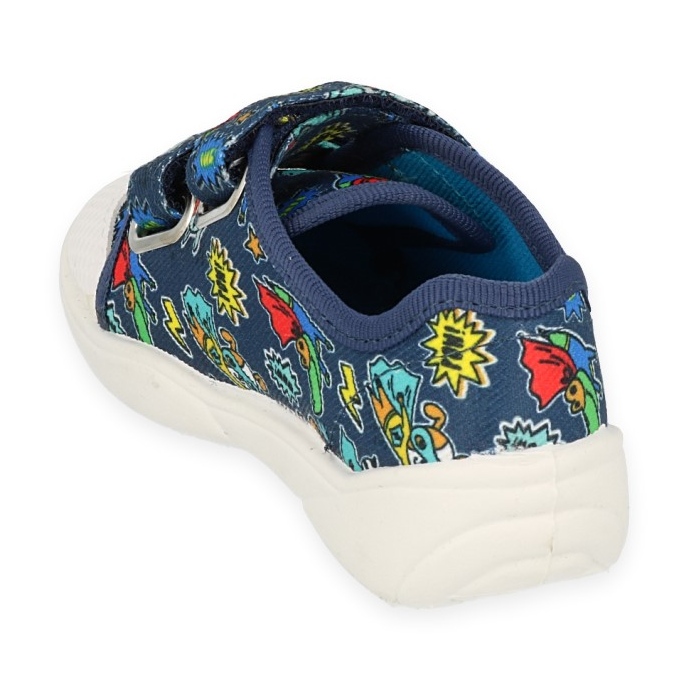 Befado chaussures pour enfants 907P155 bleu marine multicolore 2