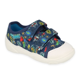 Befado chaussures pour enfants 907P155 bleu marine multicolore 3