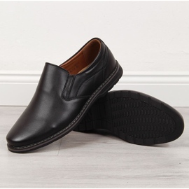 News Chaussures à enfiler noires pour hommes 2