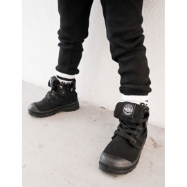 PA1 Baskets Montantes Enfant Noir Tobby 1