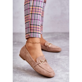 FB2 Mocassins classiques en daim beige foncé Roddie 1