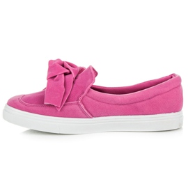 Seastar Baskets en daim à nœud rose 3
