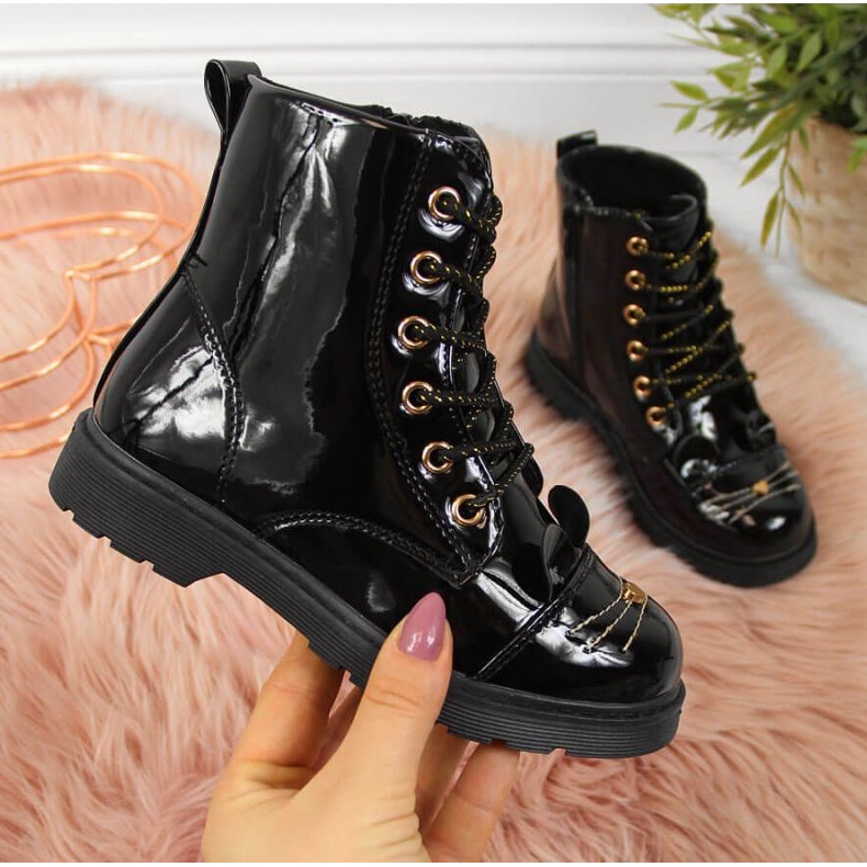 PA1 Bottes isolées Jr EVE319A noir blanc 1