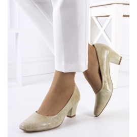 Escarpins Bond classiques beiges 1