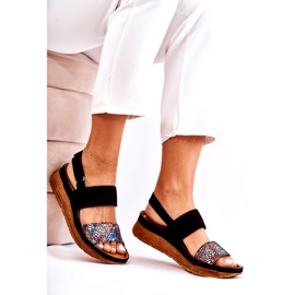 Sandales pour Femme en Cuir Maciejka 04142-20 Noir multicolore 2