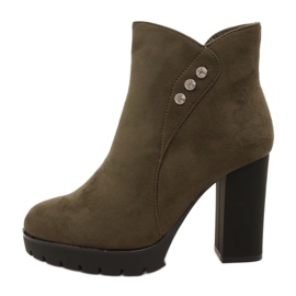 PG1 Bottines en daim sur un poteau Lagerlla kaki vert 13