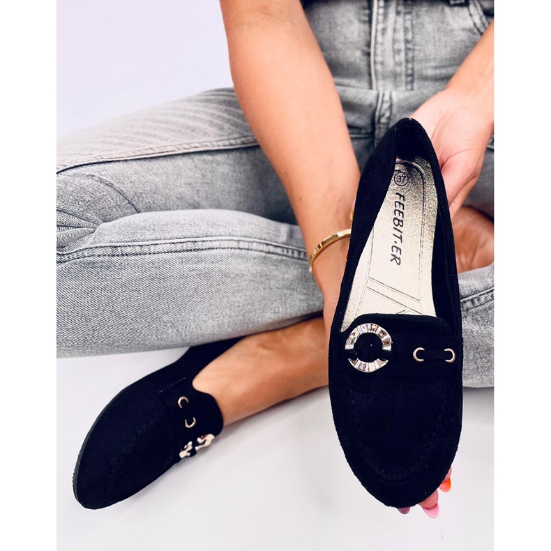 Mocassins femme Arun Noir 1